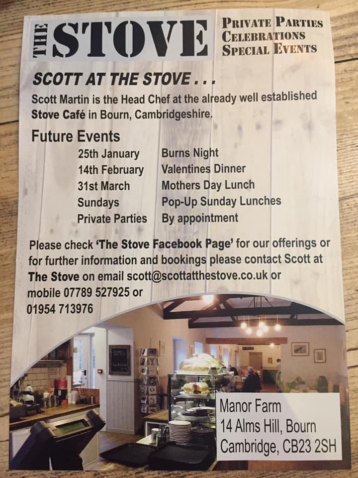 Valentines Dinner Cambourne Information