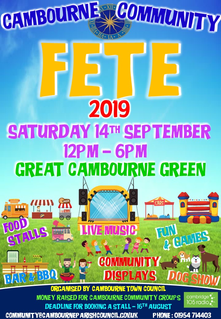 Cambourne Community Fete Poster 2019