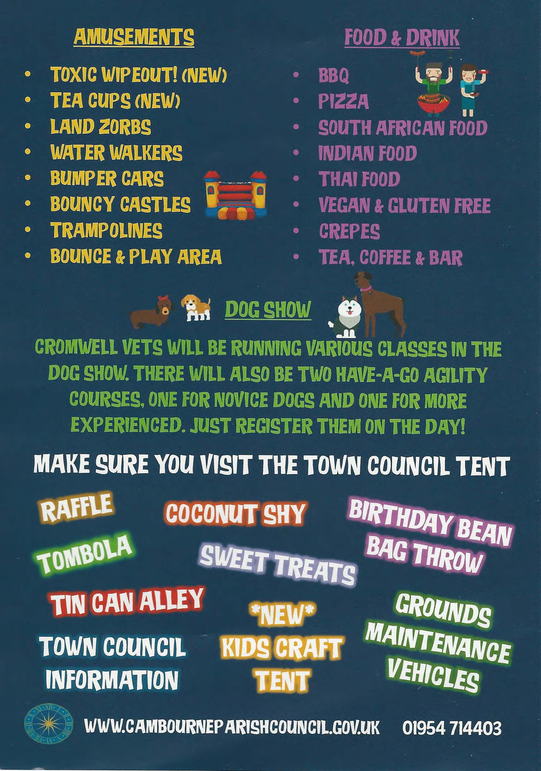 Cambourne Community Fete Leaflet 2 2019