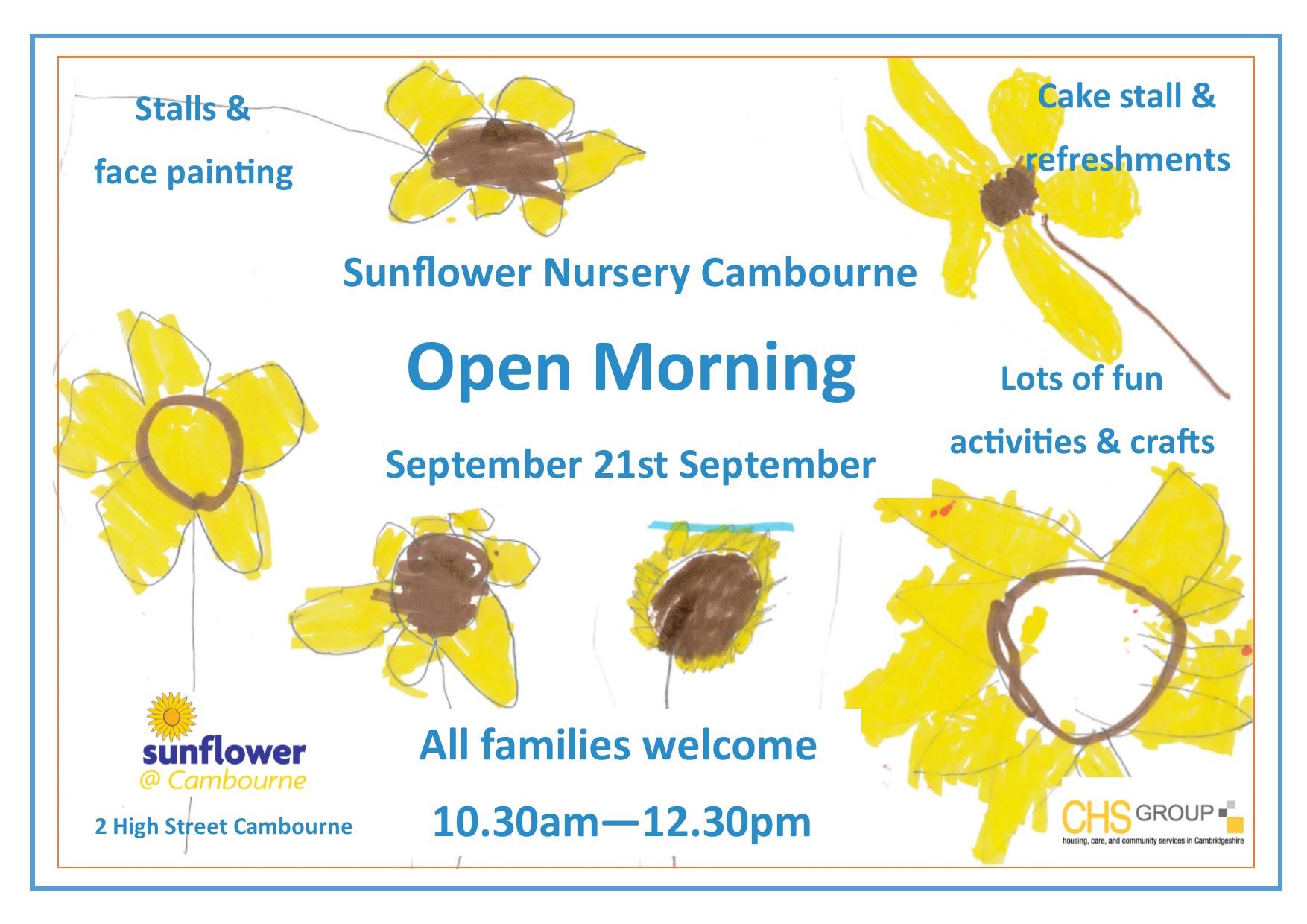 Sunflower Nursery Open Morning Cambourne Information