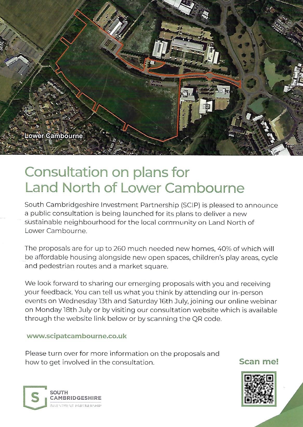 Consultation Plans for Land North of Lower Cambourne Cambourne